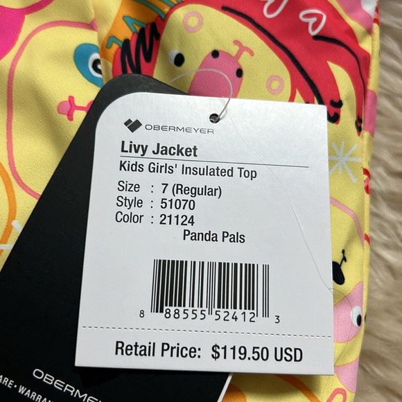 Obermeyer brand new girls jacket size 7 - Picture 3 of 3